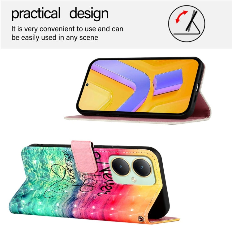 For vivo Y27 4G Global 3D Painting Horizontal Flip Leather Phone Case