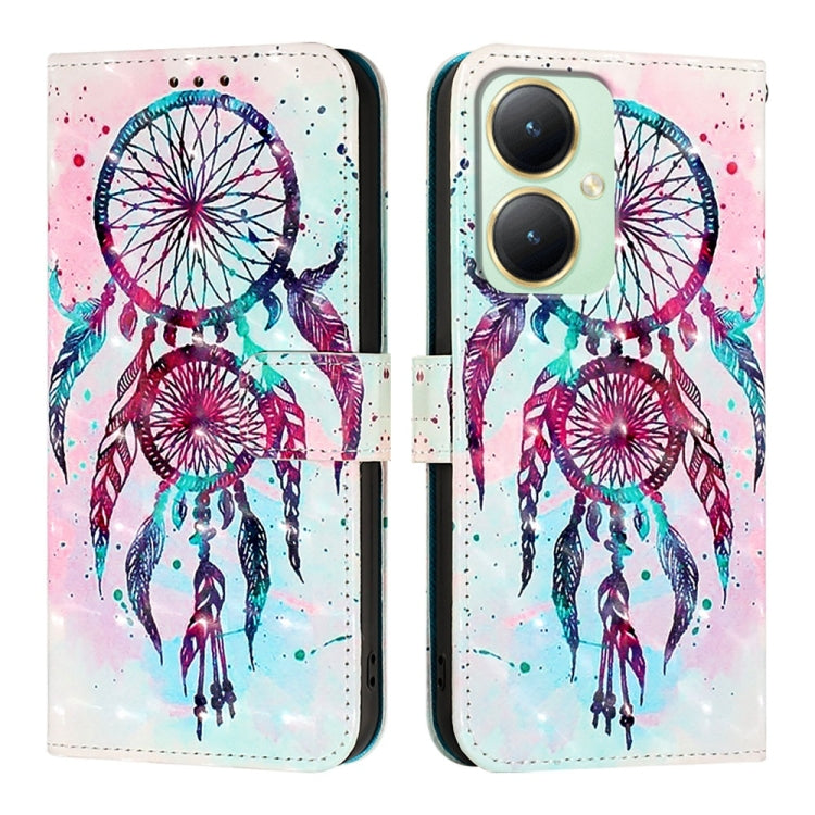 For vivo Y27 4G Global 3D Painting Horizontal Flip Leather Phone Case