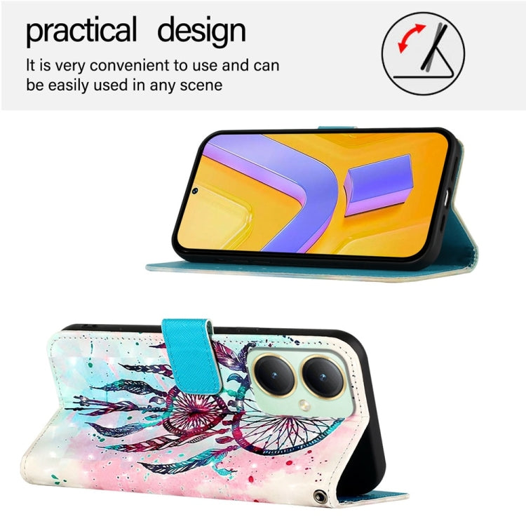 For vivo Y27 4G Global 3D Painting Horizontal Flip Leather Phone Case