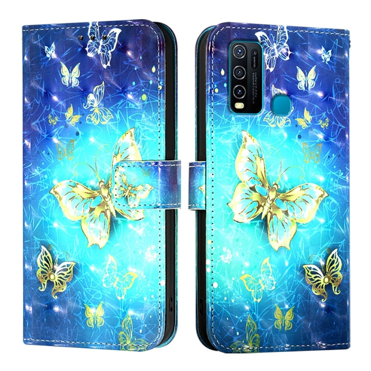 For vivo Y30 4G Global 3D Painting Horizontal Flip Leather Phone Case