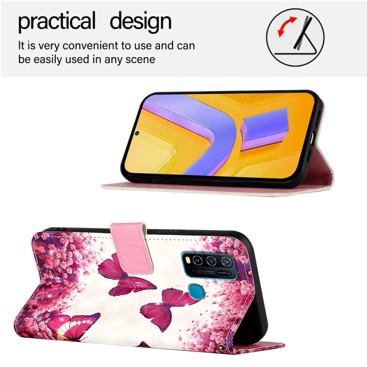 For vivo Y30 4G Global 3D Painting Horizontal Flip Leather Phone Case