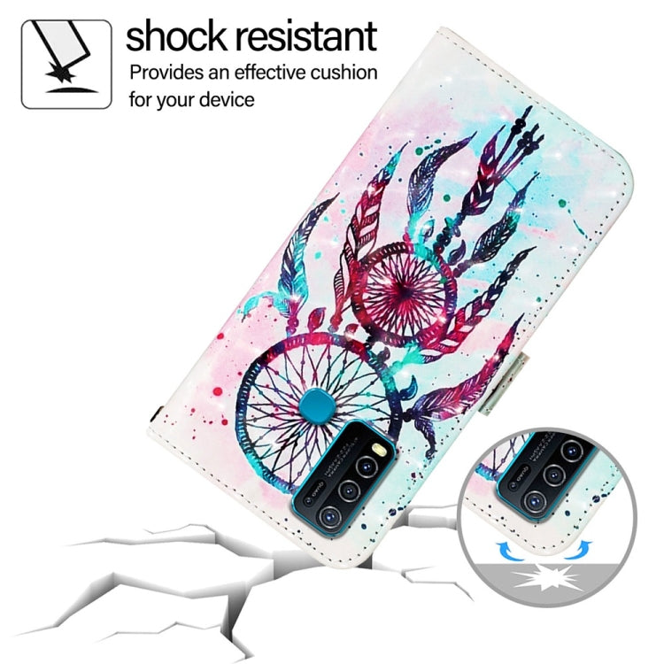 For vivo Y30 4G Global 3D Painting Horizontal Flip Leather Phone Case