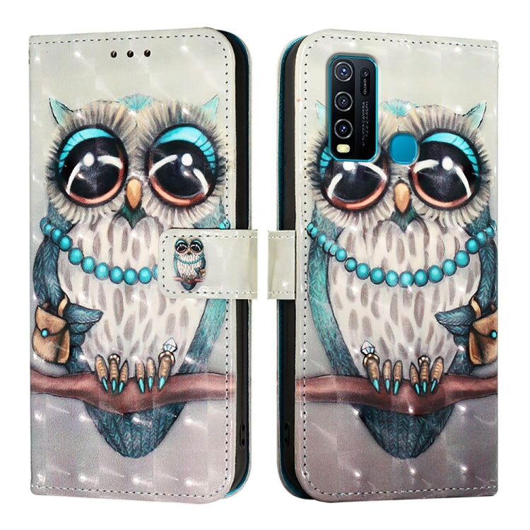 For vivo Y30 4G Global 3D Painting Horizontal Flip Leather Phone Case