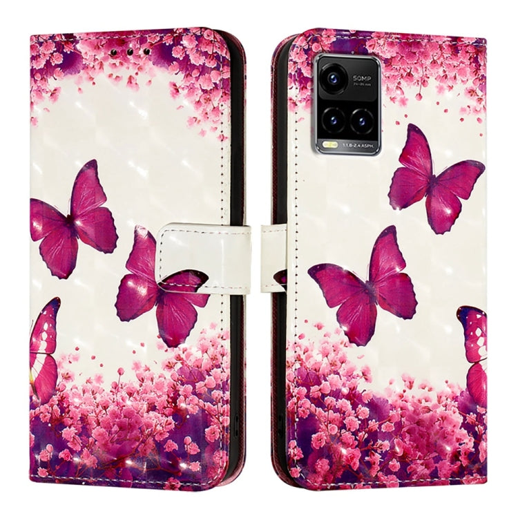 For vivo Y33s 4G Global / Y21 / Y21s / Y21t 3D Painting Horizontal Flip Leather Phone Case