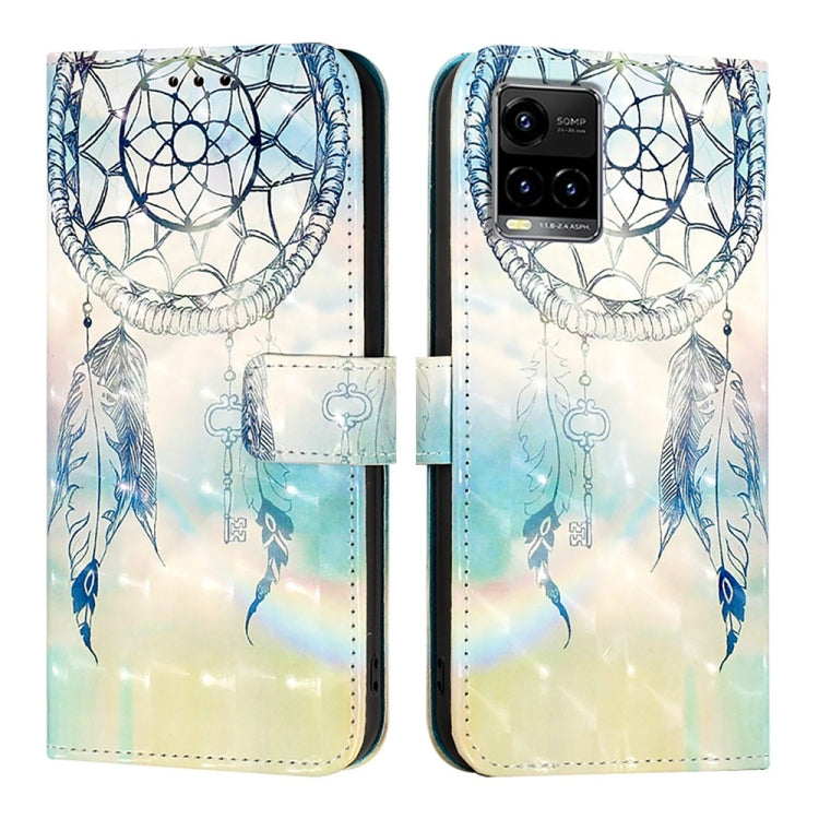 For vivo Y33s 4G Global / Y21 / Y21s / Y21t 3D Painting Horizontal Flip Leather Phone Case