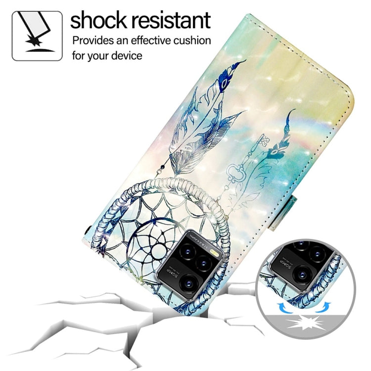 For vivo Y33s 4G Global / Y21 / Y21s / Y21t 3D Painting Horizontal Flip Leather Phone Case