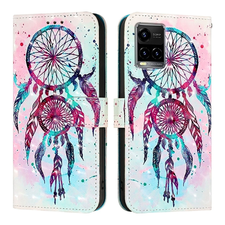 For vivo Y33s 4G Global / Y21 / Y21s / Y21t 3D Painting Horizontal Flip Leather Phone Case