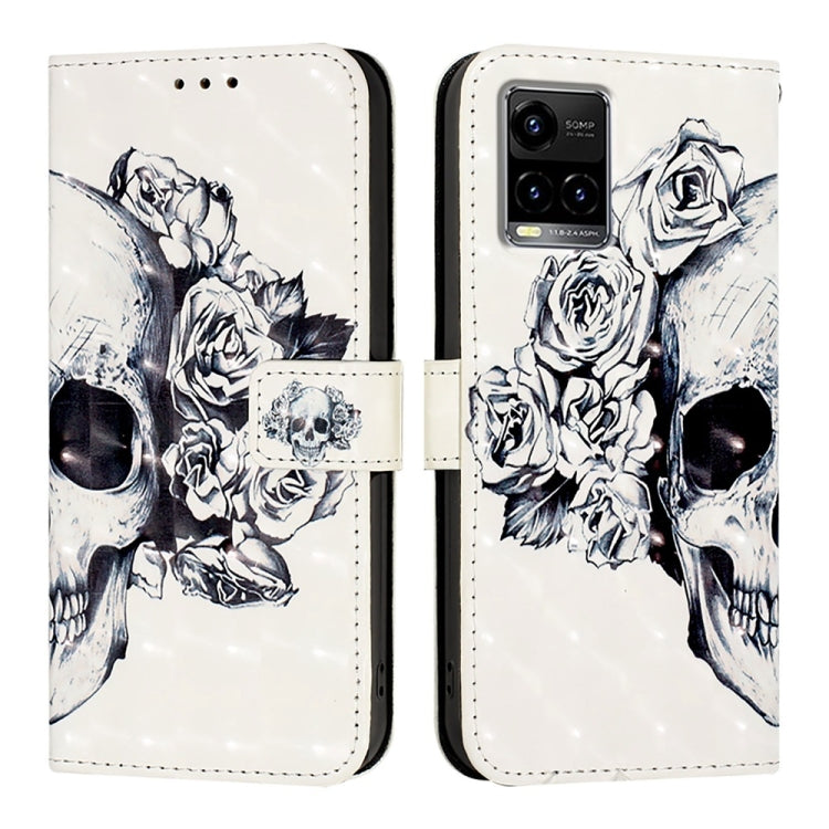 For vivo Y33s 4G Global / Y21 / Y21s / Y21t 3D Painting Horizontal Flip Leather Phone Case