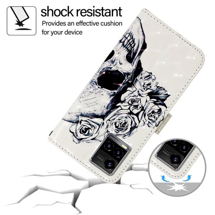 For vivo Y33s 4G Global / Y21 / Y21s / Y21t 3D Painting Horizontal Flip Leather Phone Case