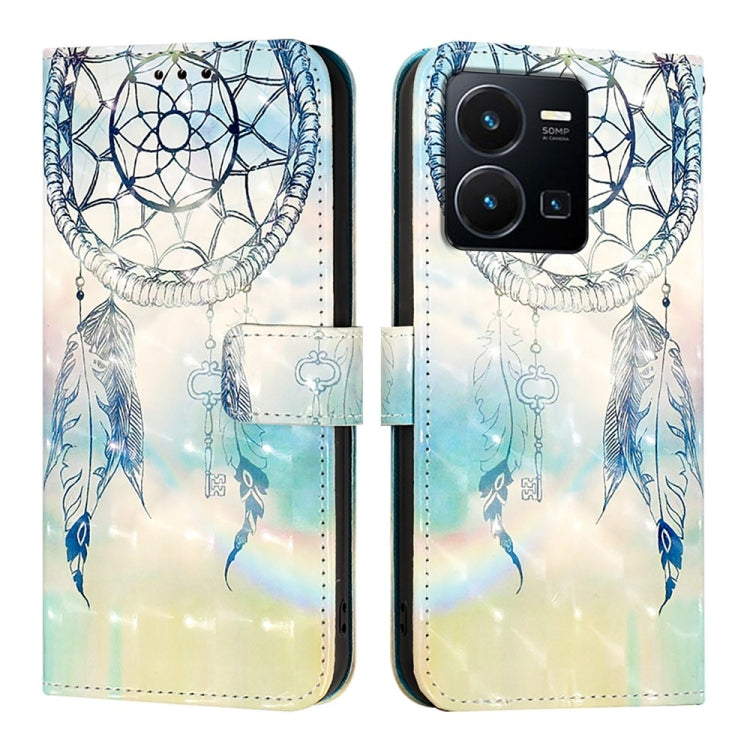 For vivo Y35 4G / Y22 / Y22s / Y77 Global 3D Painting Horizontal Flip Leather Phone Case
