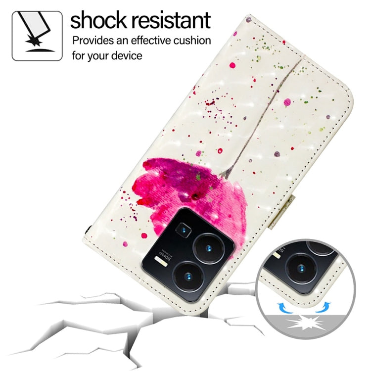 For vivo Y35 4G / Y22 / Y22s / Y77 Global 3D Painting Horizontal Flip Leather Phone Case