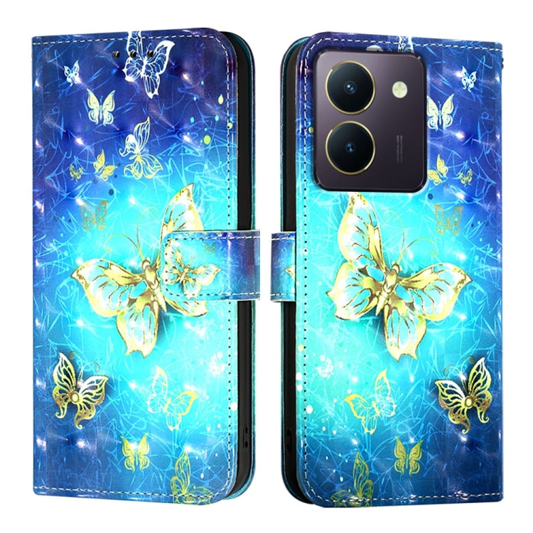 For vivo Y36 4G / 5G Global / Y36 4G India 3D Painting Horizontal Flip Leather Phone Case