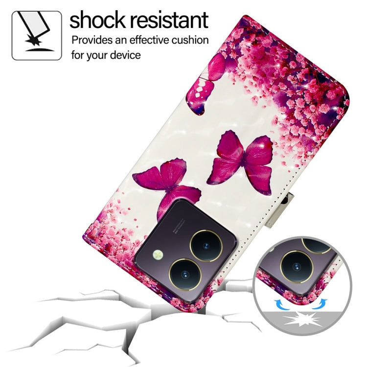 For vivo Y36 4G / 5G Global / Y36 4G India 3D Painting Horizontal Flip Leather Phone Case