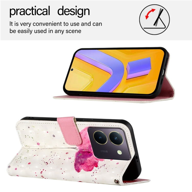 For vivo Y36 4G / 5G Global / Y36 4G India 3D Painting Horizontal Flip Leather Phone Case
