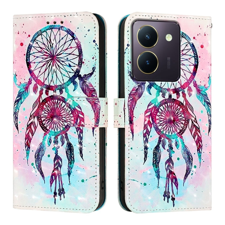 For vivo Y36 4G / 5G Global / Y36 4G India 3D Painting Horizontal Flip Leather Phone Case