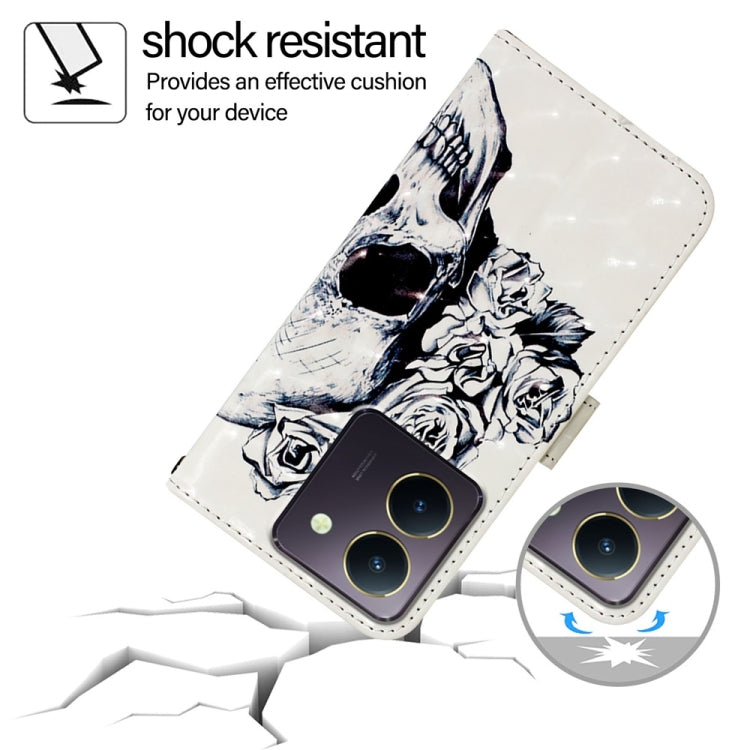 For vivo Y36 4G / 5G Global / Y36 4G India 3D Painting Horizontal Flip Leather Phone Case