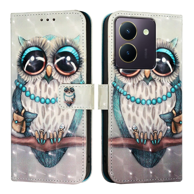 For vivo Y36 4G / 5G Global / Y36 4G India 3D Painting Horizontal Flip Leather Phone Case