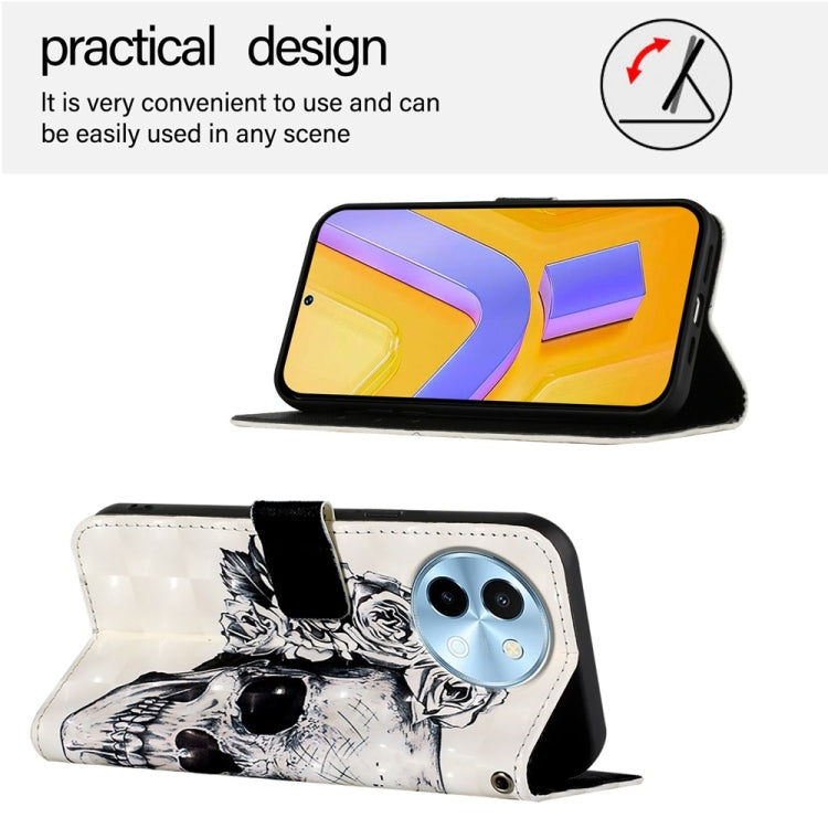 For vivo Y38 3D Painting Horizontal Flip Leather Phone Case