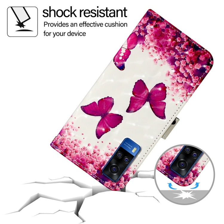 For vivo Y51 2020 India / Y51a 2021 / Y53s 4G 3D Painting Horizontal Flip Leather Phone Case