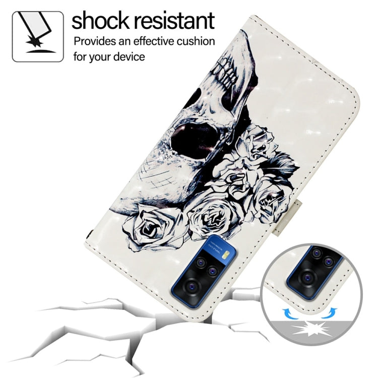 For vivo Y51 2020 India / Y51a 2021 / Y53s 4G 3D Painting Horizontal Flip Leather Phone Case
