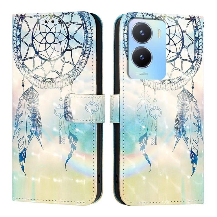 For vivo Y56 / Y16 / Y02s Global 3D Painting Horizontal Flip Leather Phone Case