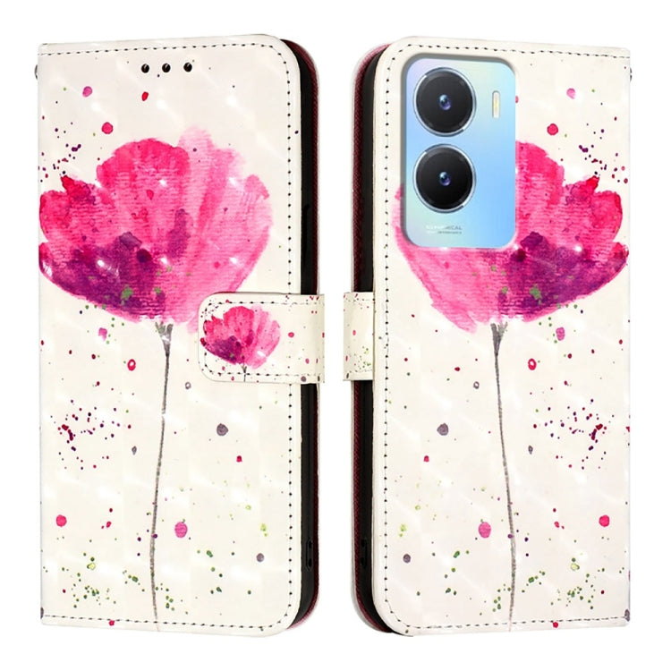 For vivo Y56 / Y16 / Y02s Global 3D Painting Horizontal Flip Leather Phone Case