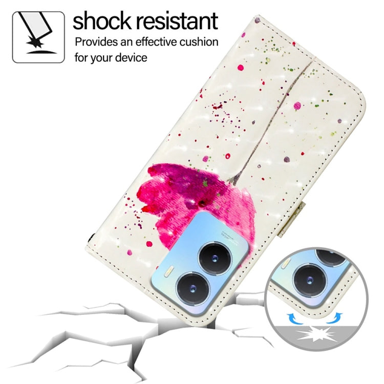 For vivo Y56 / Y16 / Y02s Global 3D Painting Horizontal Flip Leather Phone Case