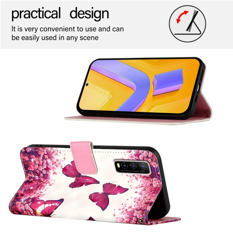 For vivo Y70S 3D Painting Horizontal Flip Leather Phone Case