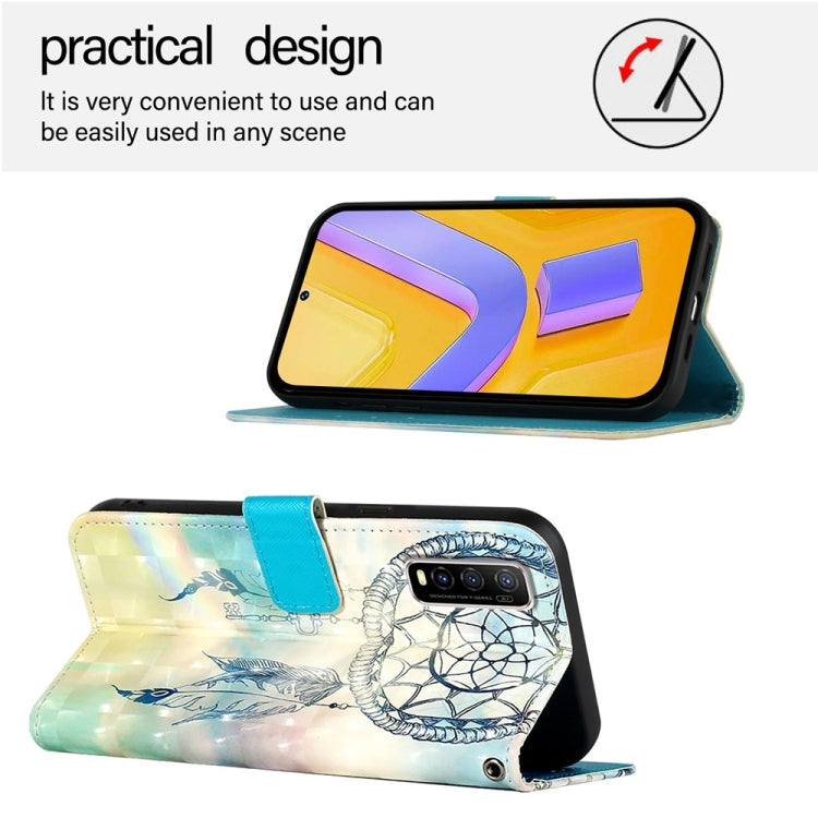 For vivo Y70S 3D Painting Horizontal Flip Leather Phone Case