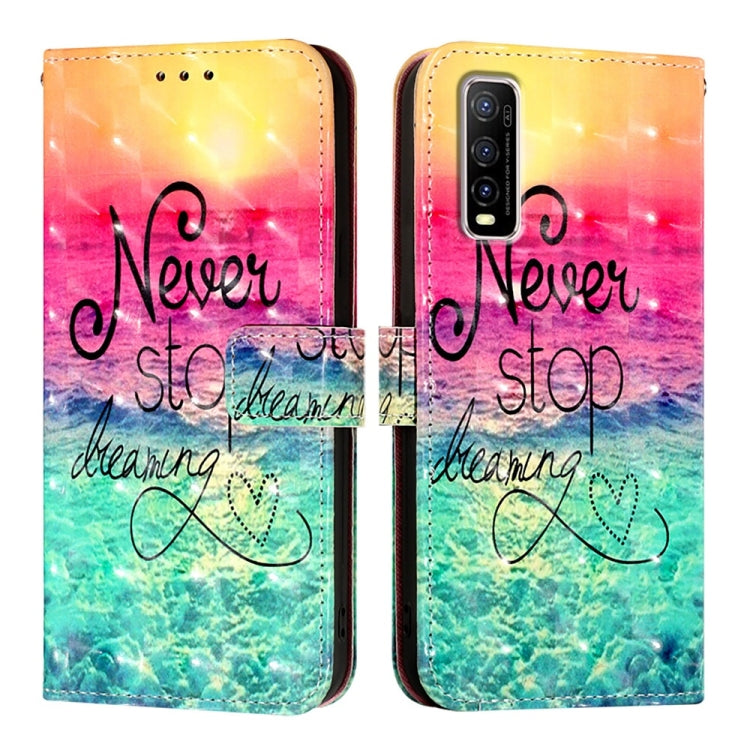 For vivo Y70S 3D Painting Horizontal Flip Leather Phone Case