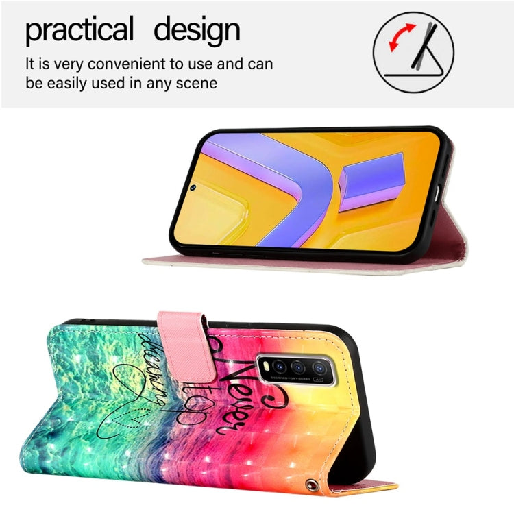 For vivo Y70S 3D Painting Horizontal Flip Leather Phone Case