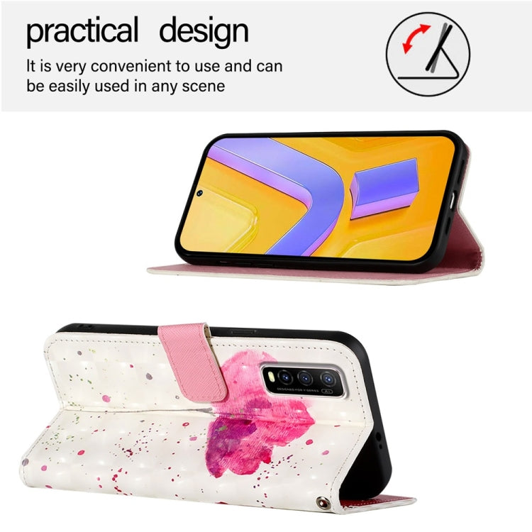 For vivo Y70S 3D Painting Horizontal Flip Leather Phone Case