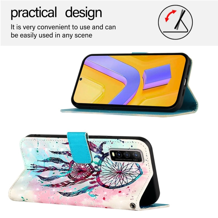 For vivo Y70S 3D Painting Horizontal Flip Leather Phone Case