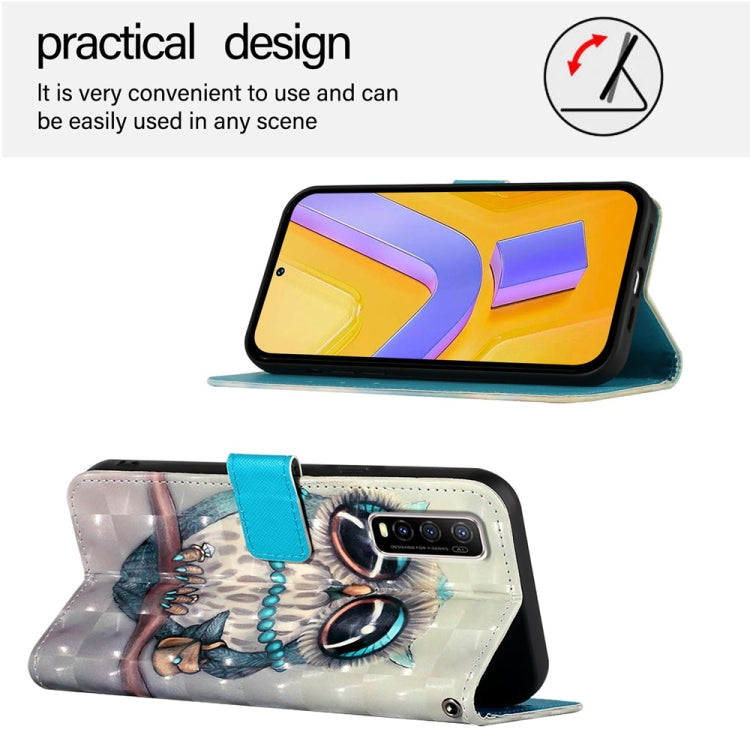 For vivo Y70S 3D Painting Horizontal Flip Leather Phone Case