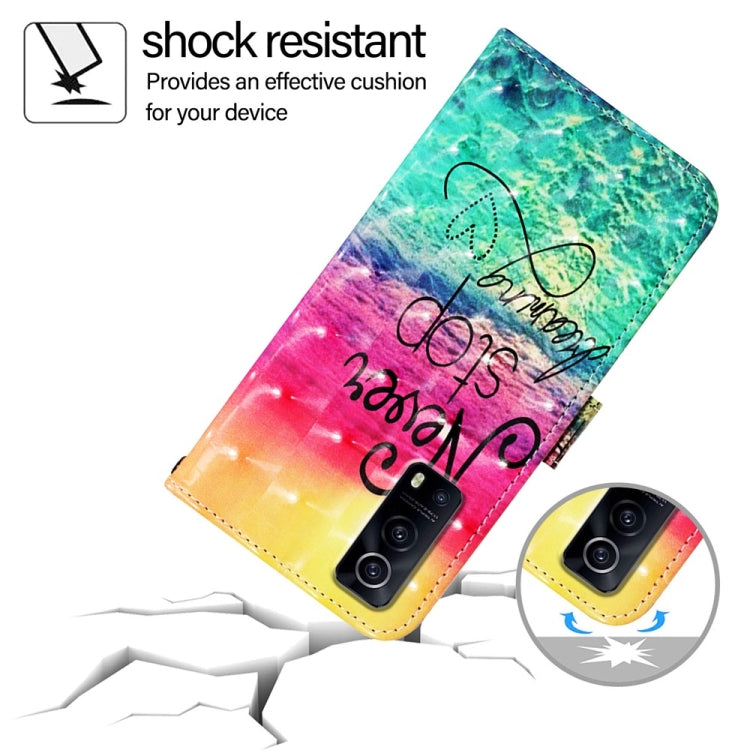 For vivo Y72 5G / iQOO Z3 5G / Y52 5G 3D Painting Horizontal Flip Leather Phone Case