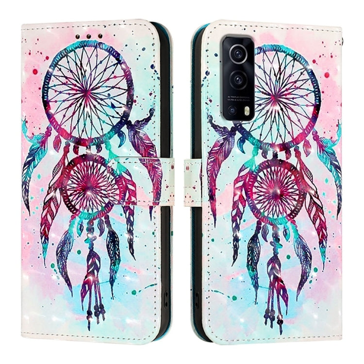 For vivo Y72 5G / iQOO Z3 5G / Y52 5G 3D Painting Horizontal Flip Leather Phone Case