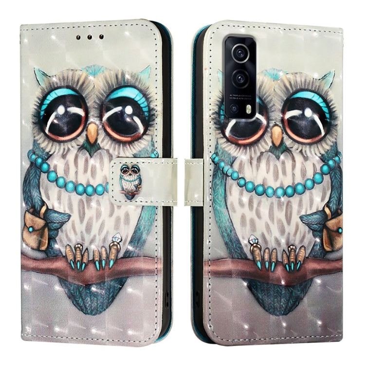 For vivo Y72 5G / iQOO Z3 5G / Y52 5G 3D Painting Horizontal Flip Leather Phone Case