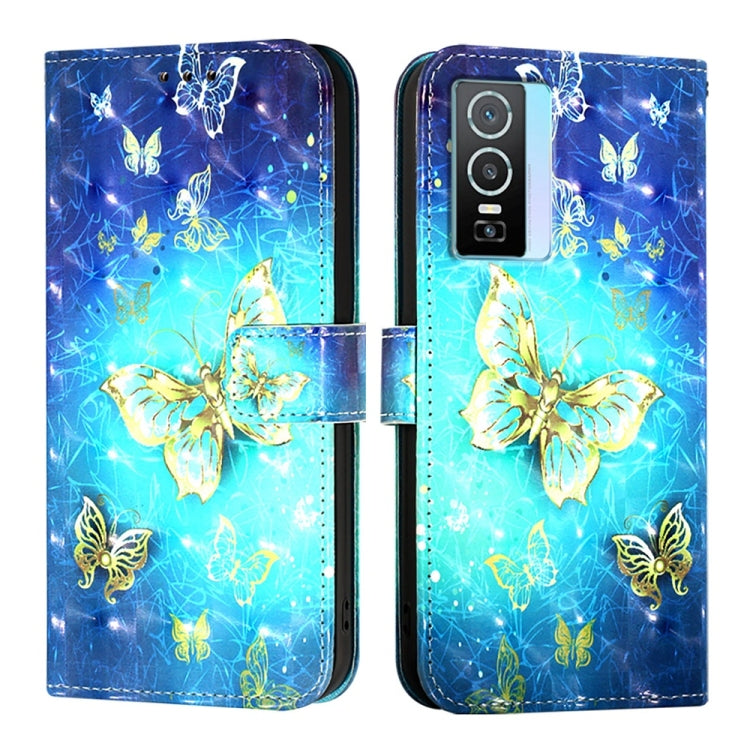 For vivo Y76 5G 3D Painting Horizontal Flip Leather Phone Case