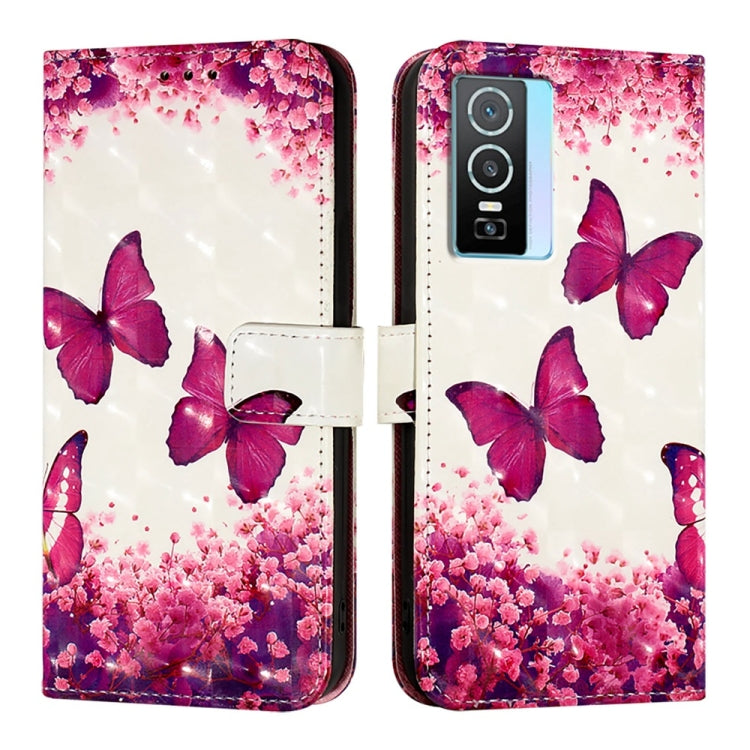 For vivo Y76 5G 3D Painting Horizontal Flip Leather Phone Case