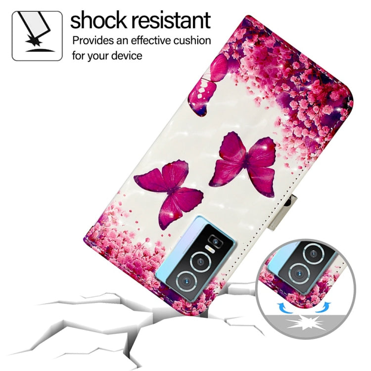 For vivo Y76 5G 3D Painting Horizontal Flip Leather Phone Case