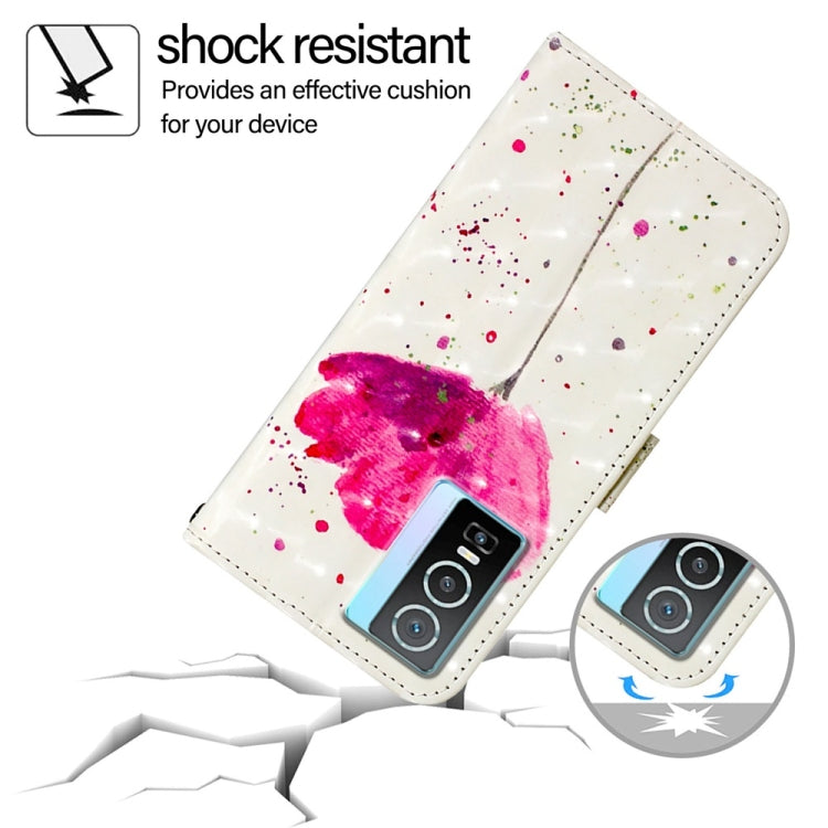 For vivo Y76 5G 3D Painting Horizontal Flip Leather Phone Case
