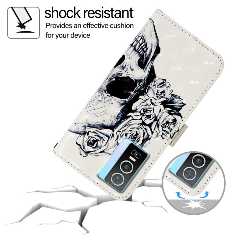 For vivo Y76 5G 3D Painting Horizontal Flip Leather Phone Case