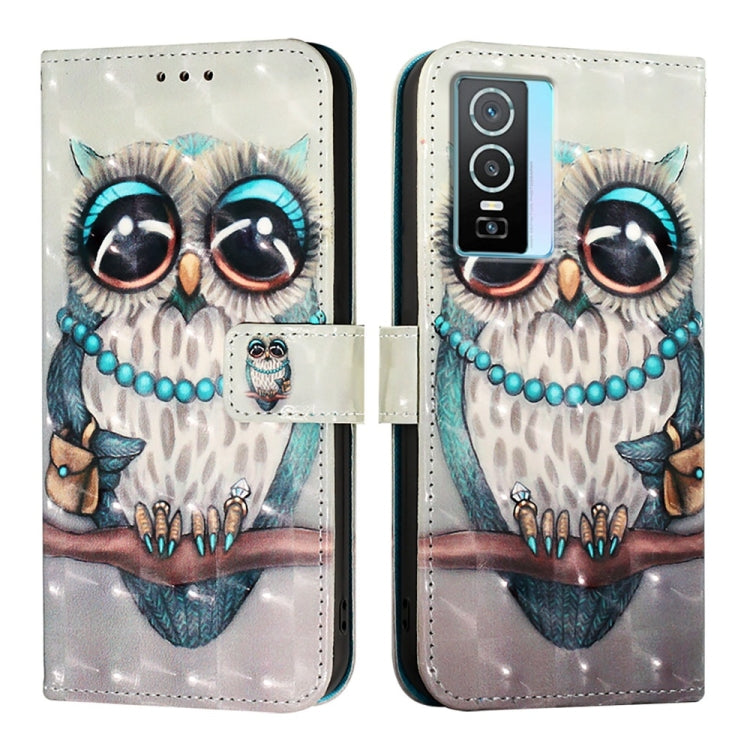 For vivo Y76 5G 3D Painting Horizontal Flip Leather Phone Case