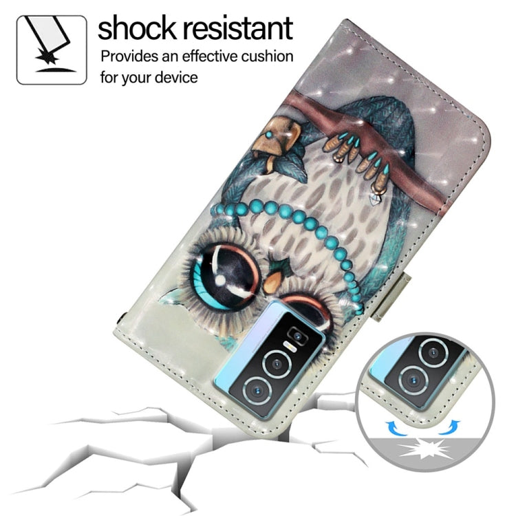 For vivo Y76 5G 3D Painting Horizontal Flip Leather Phone Case