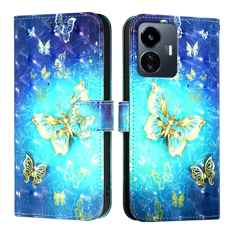 For vivo Y77 5G Global 3D Painting Horizontal Flip Leather Phone Case