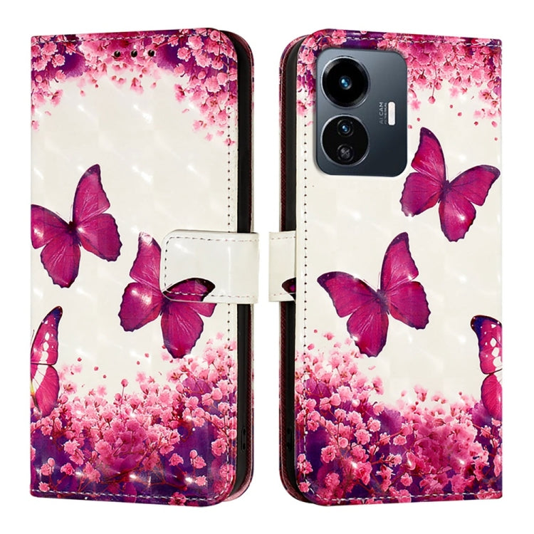 For vivo Y77 5G Global 3D Painting Horizontal Flip Leather Phone Case
