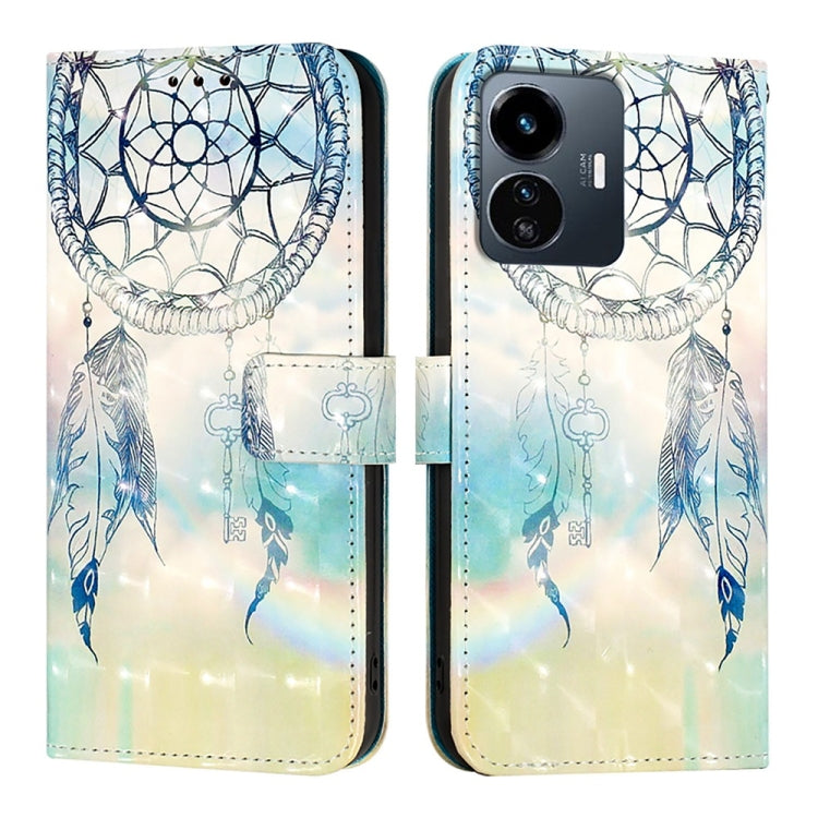 For vivo Y77 5G Global 3D Painting Horizontal Flip Leather Phone Case