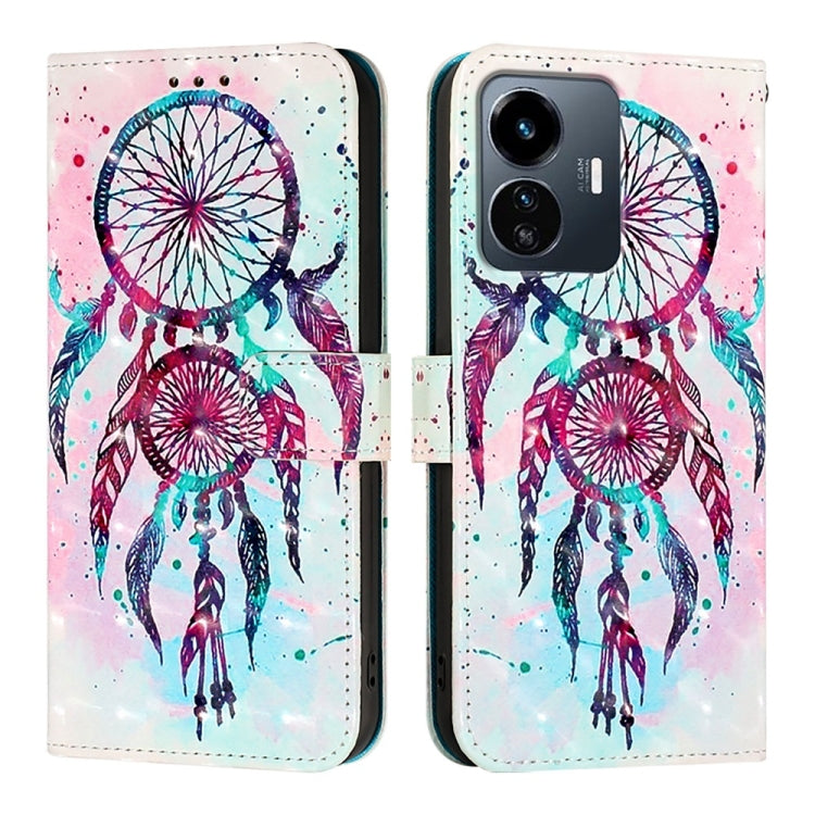 For vivo Y77 5G Global 3D Painting Horizontal Flip Leather Phone Case