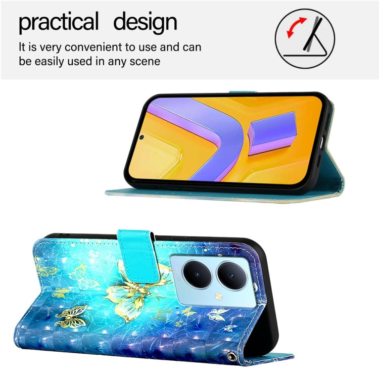 For vivo Y78 Global / Y78+ Global / V29 Lite 3D Painting Horizontal Flip Leather Phone Case