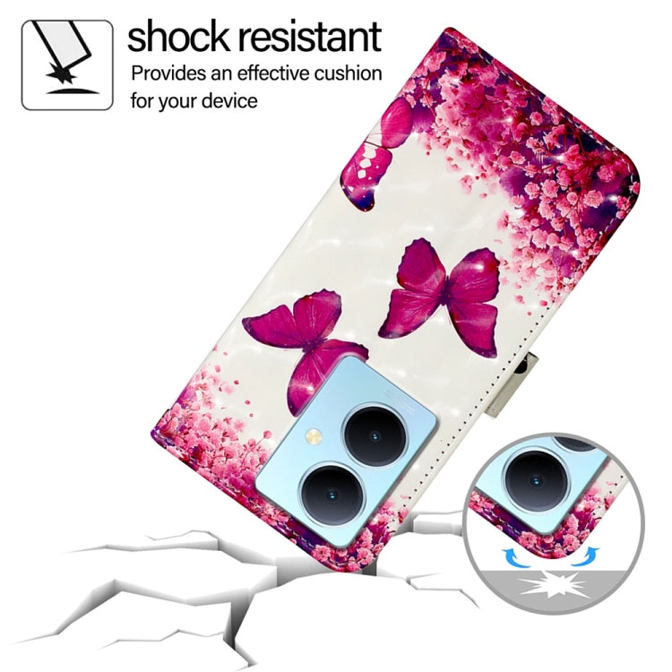 For vivo Y78 Global / Y78+ Global / V29 Lite 3D Painting Horizontal Flip Leather Phone Case